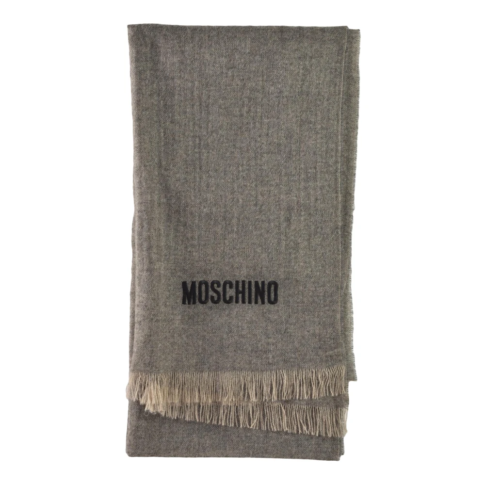 Moschino Kasjmier Sjaal Gray Dames