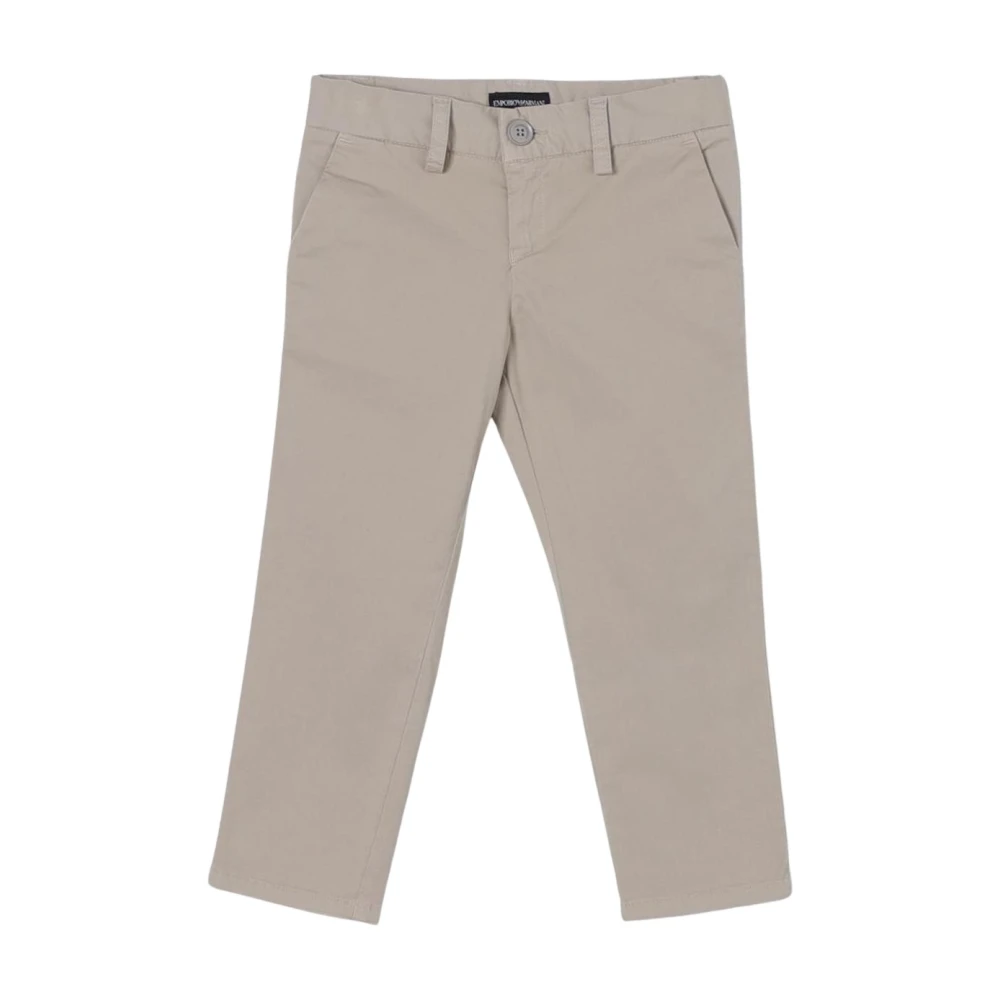 Emporio Armani Unisex Kids Beige Stylish Kids Chinos Pants