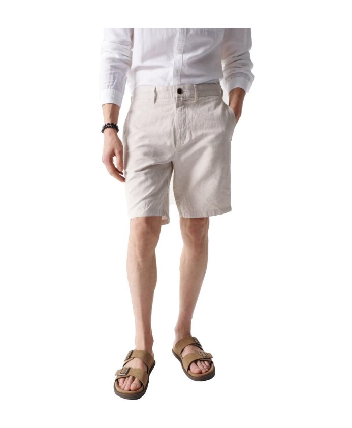 short-en-lin-beige-elegant-confortable