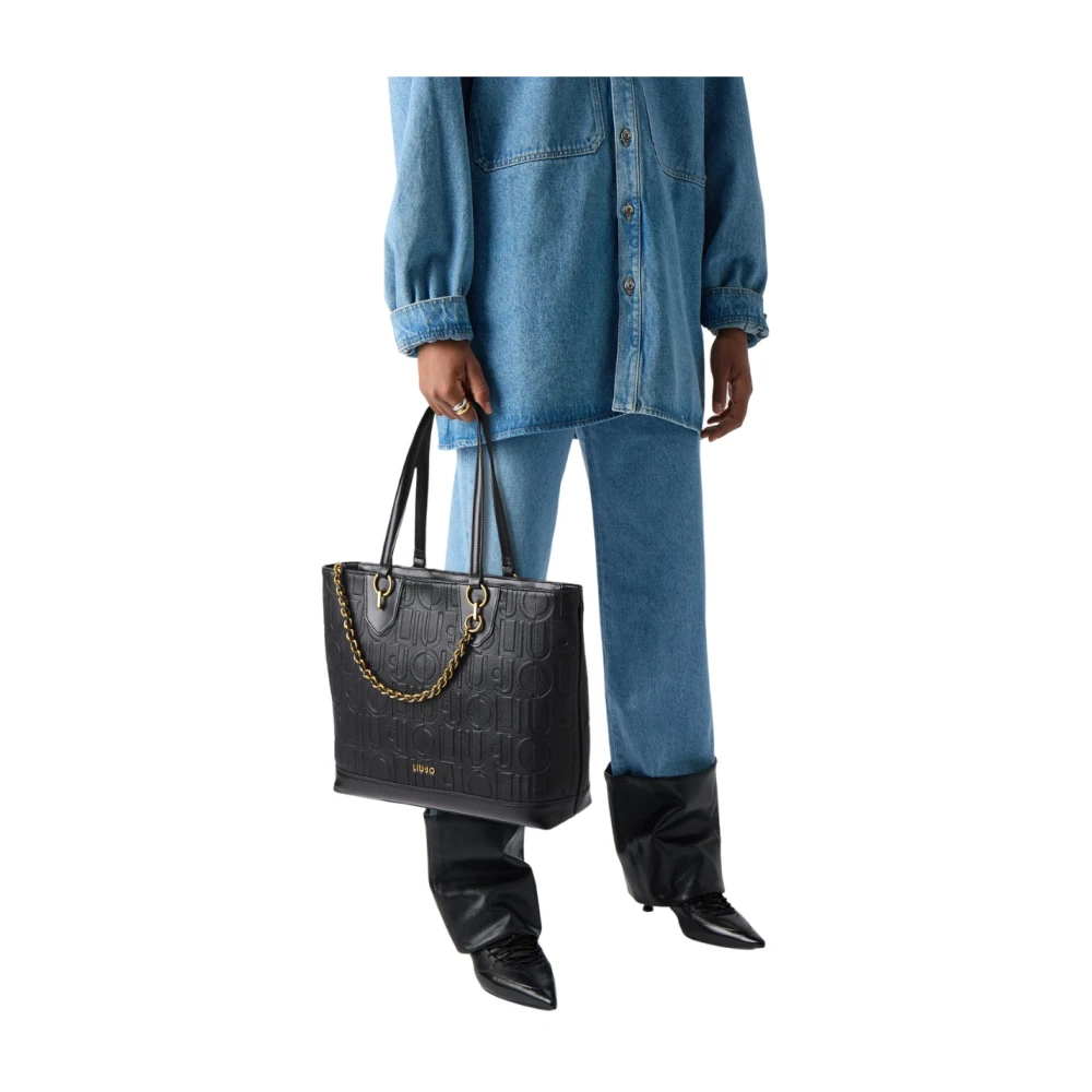 Liu Jo Ecs M Tote Tas Black Dames