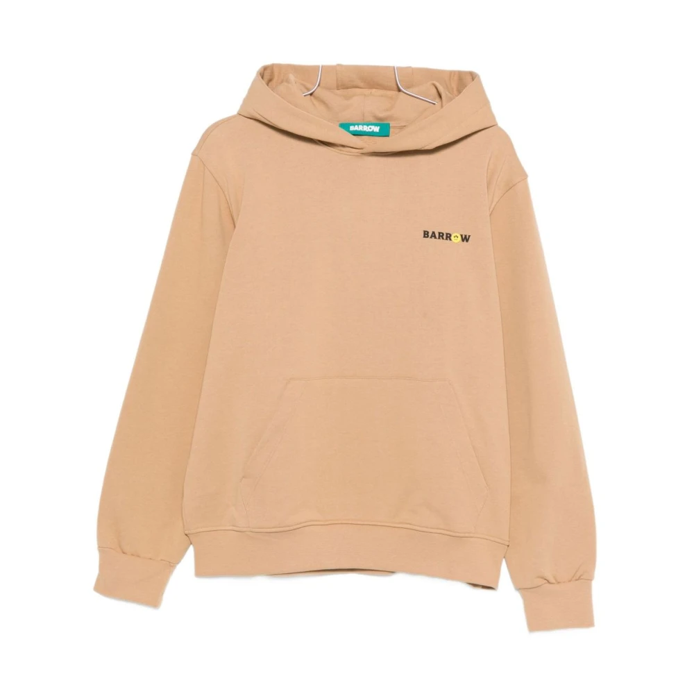 Barrow Beige Hooded Sweatshirt - Male - Hoodies - S - Sweatshirts & Hoodies