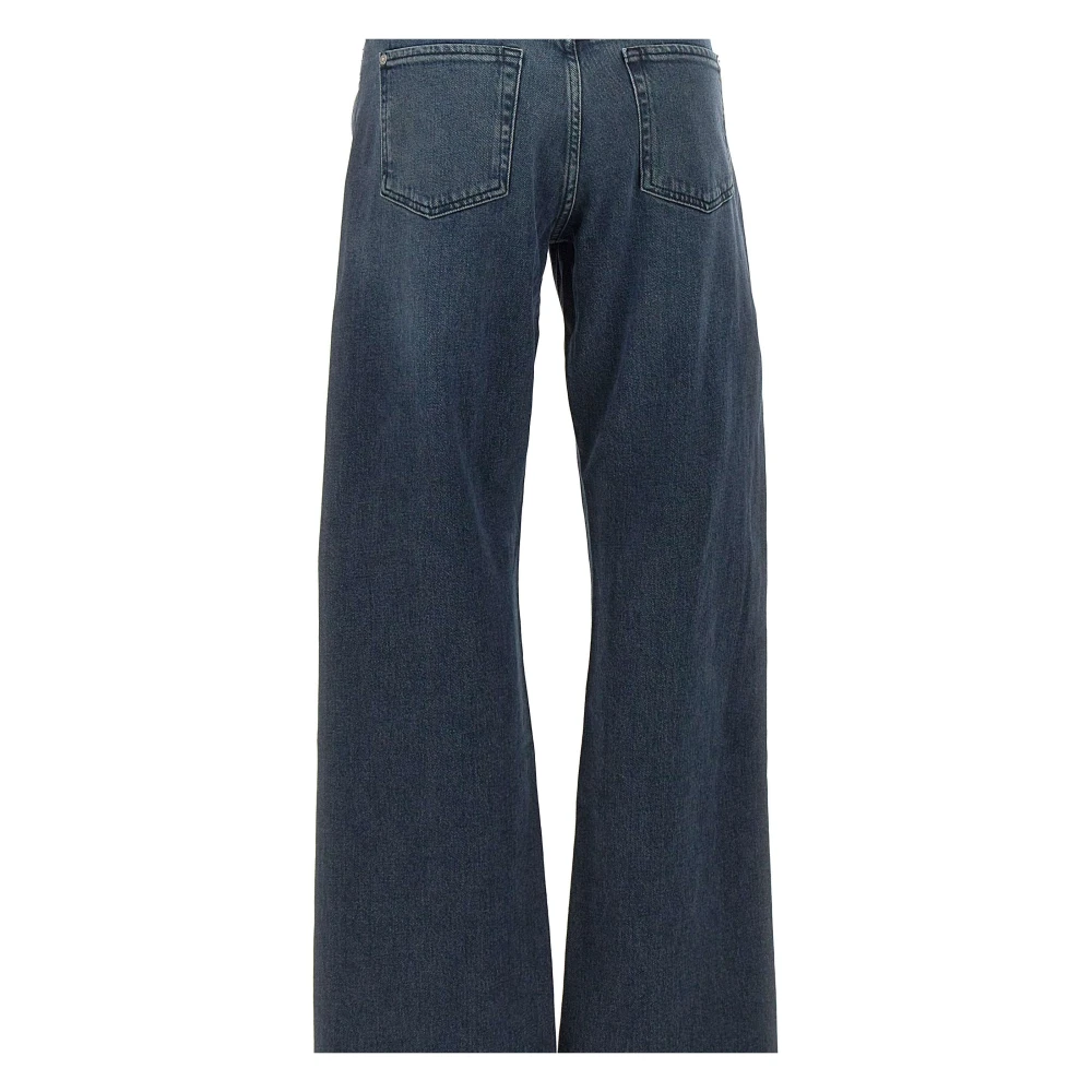 7 For All Mankind Wijde Jeans Denim Blue Dames