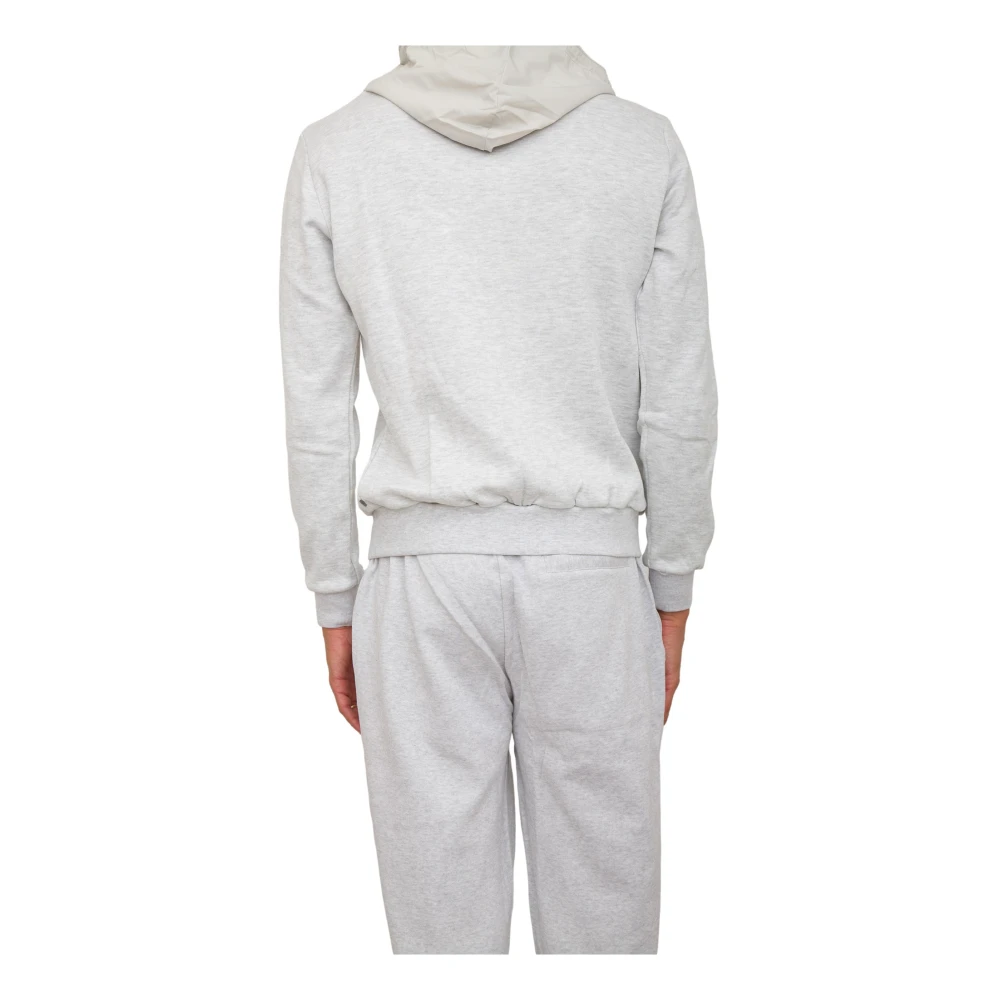 Eleventy Grijze Hoodie Sweatshirt Gray Heren