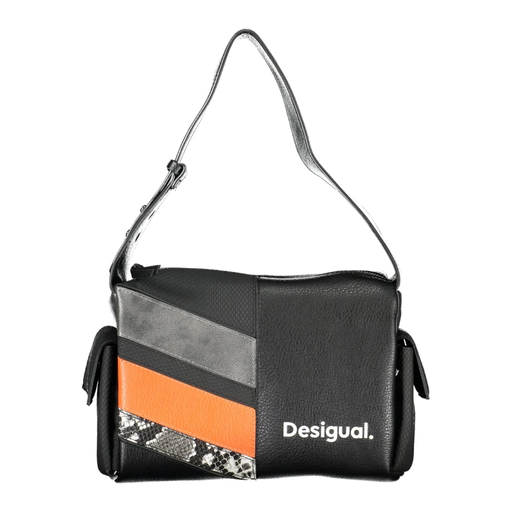 Desigual Women's Black Shoulder Bag With Zipper