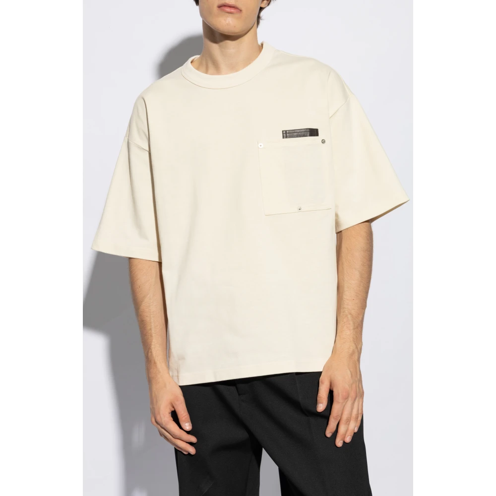 Bottega Veneta T-shirt met zakken Beige Heren