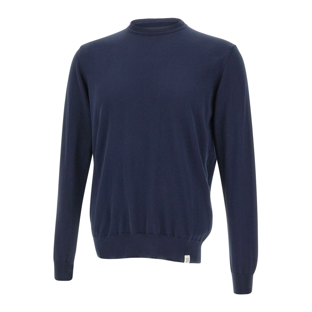 Peuterey Blue Dodos Jumper - Male - Round-Neck Knitwear - L - Knitwear