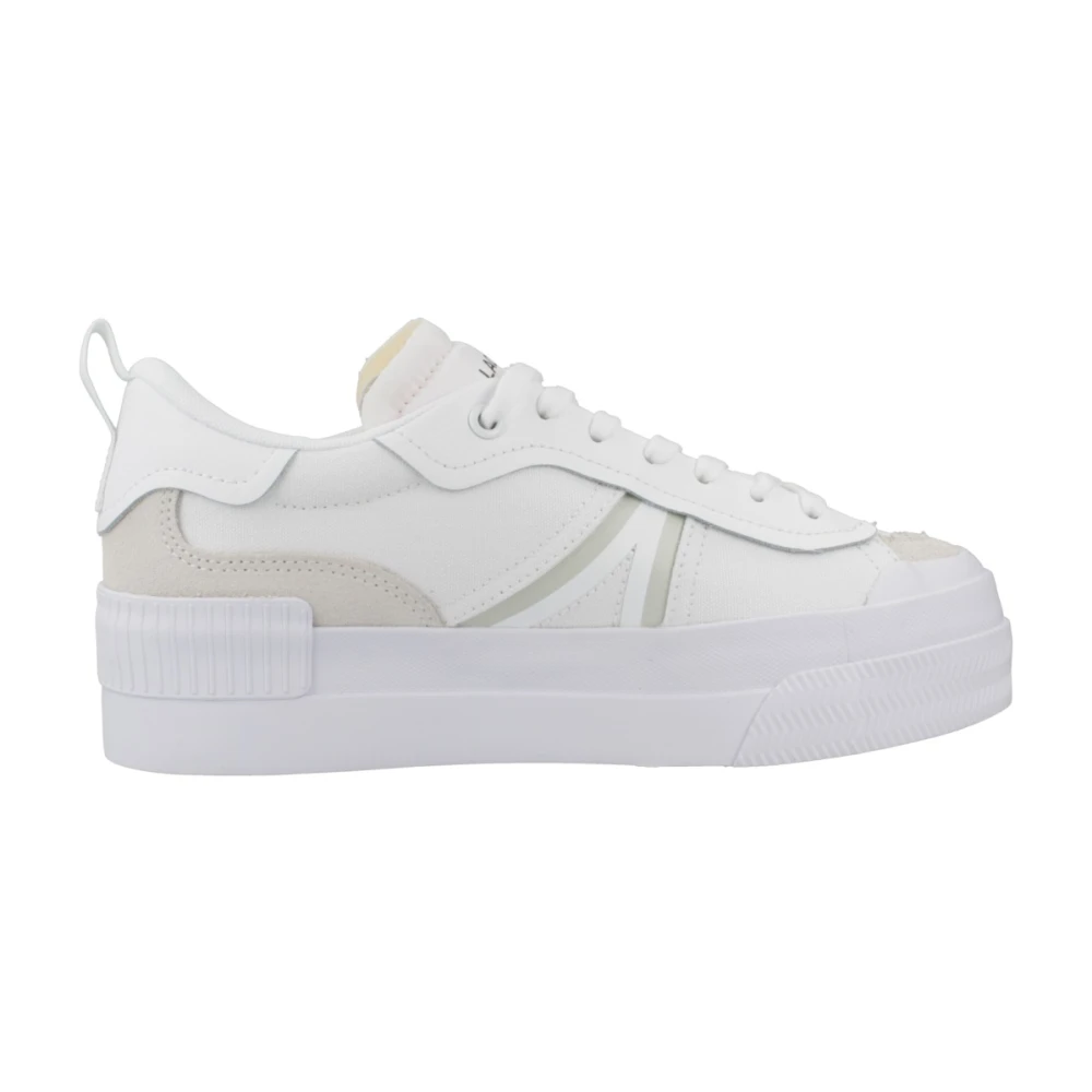 Lacoste Platform Sneakers met Contrast Dames Schoenen Wit