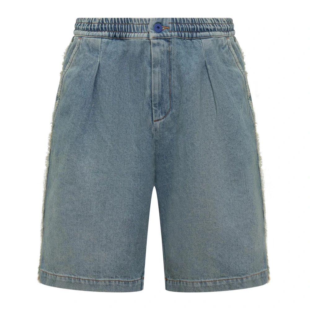 Marcelo Burlon Denim Shorts Blue Heren