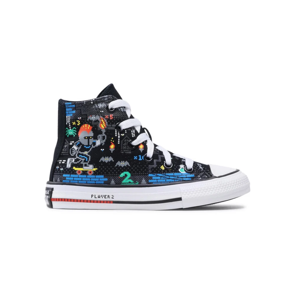 Converse Svart Röd Hi Top Barnskor Multicolor, Pojke