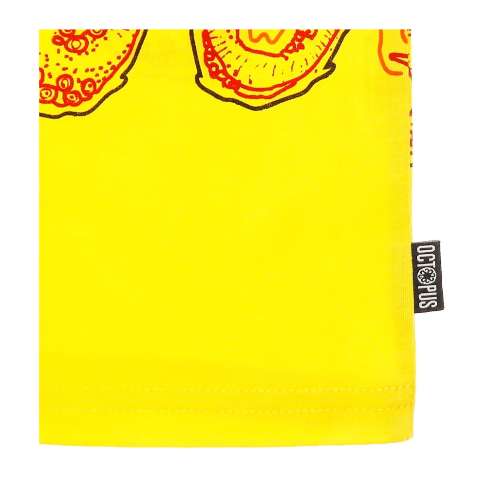 Octopus Logo Tee Geel T-shirt Yellow Heren