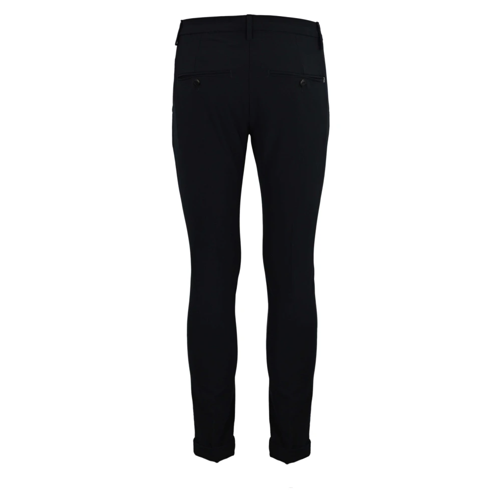 Dondup Blauwe Wol Slim Fit Broek Blue Heren