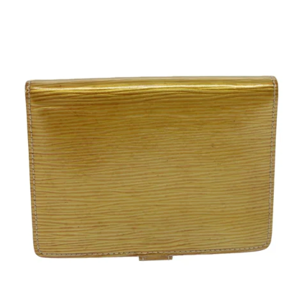 Louis Vuitton Vintage Pre-owned Leather home-office Yellow Dames