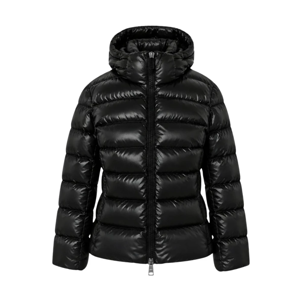Herno Donna Nero - Piumino Corto Con Cappuccio - Jackets - M
