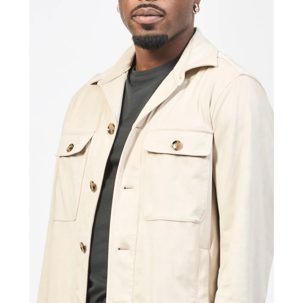 Hugo Boss Beige Overhemd met Relaxte Pasvorm Beige Heren