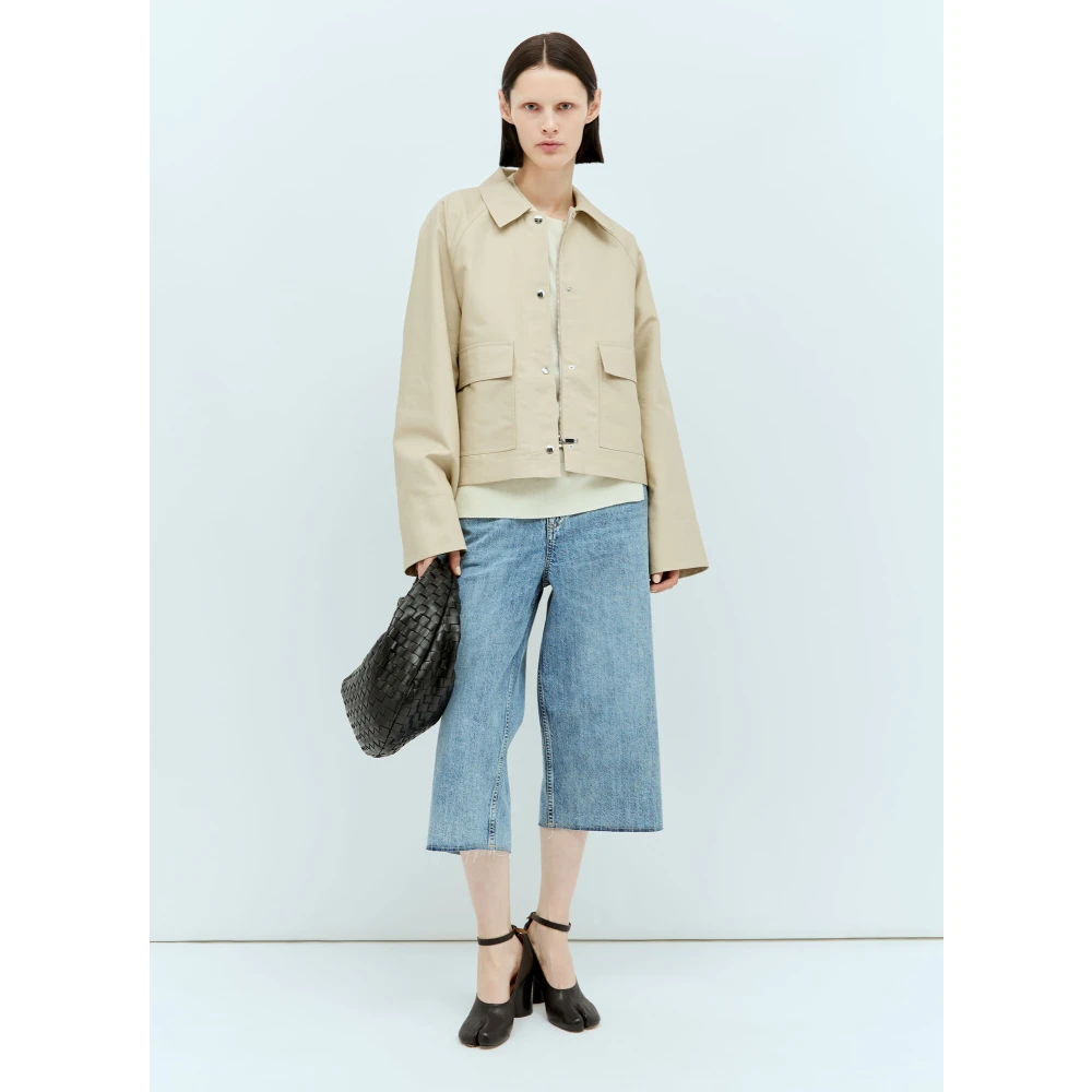 Our Legacy Gewassen Denim Half-Cut Jeans Blue Dames