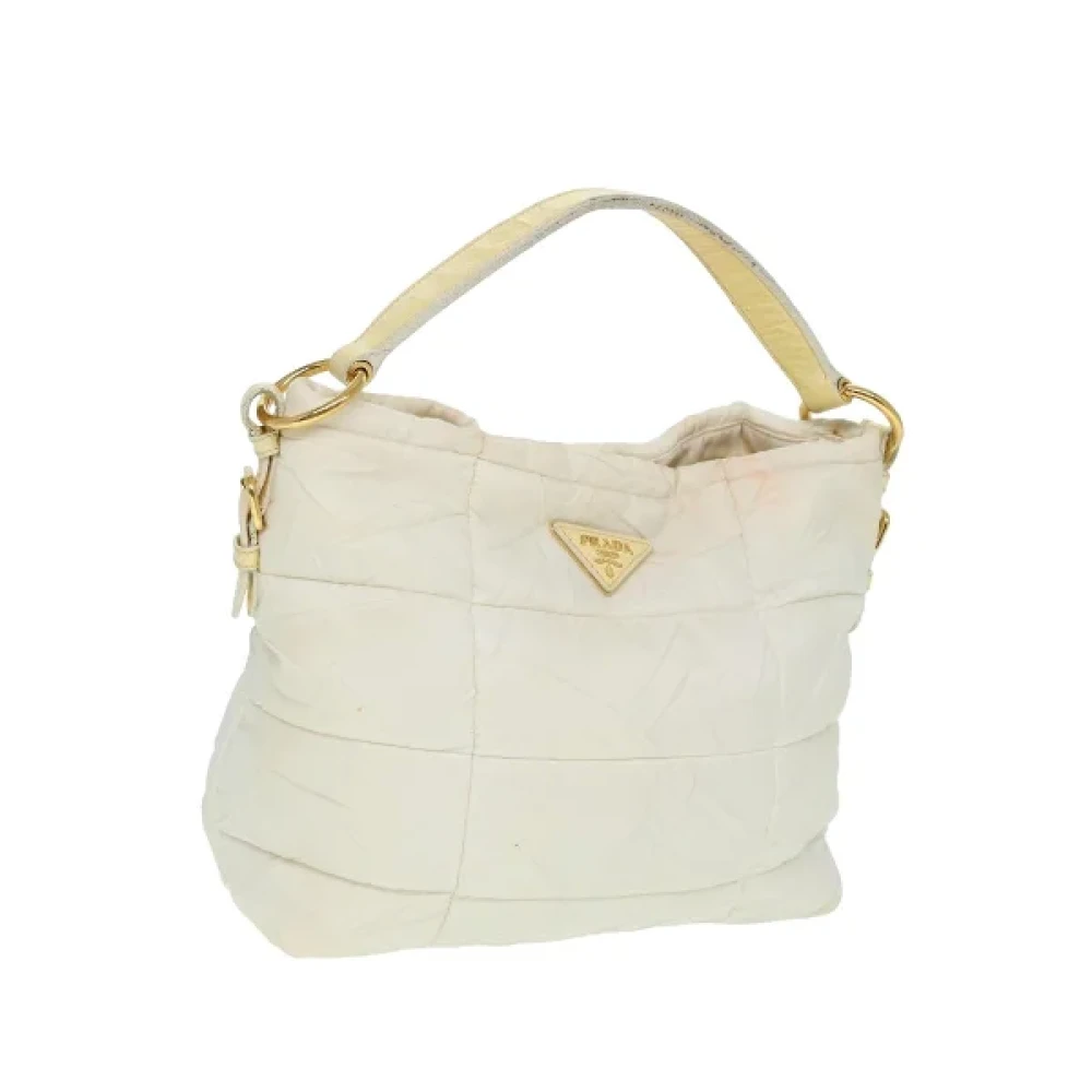 Prada Vintage Pre-owned Nylon prada-bags White Dames