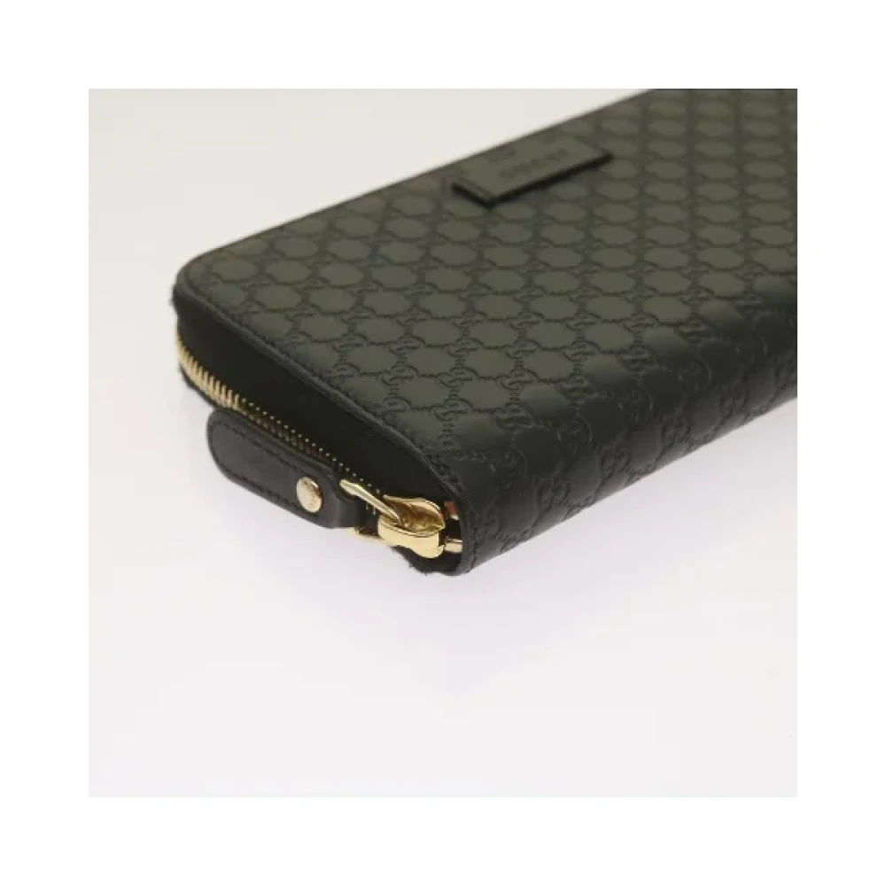 Gucci Vintage Pre-owned Canvas wallets Black Dames