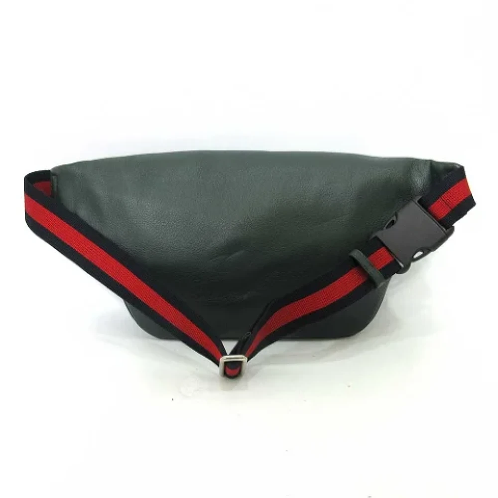 Gucci Vintage Pre-owned Leather gucci-bags Green Dames