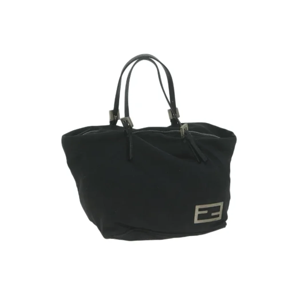 Fendi Vintage Pre-owned Nylon handbags Black Dames