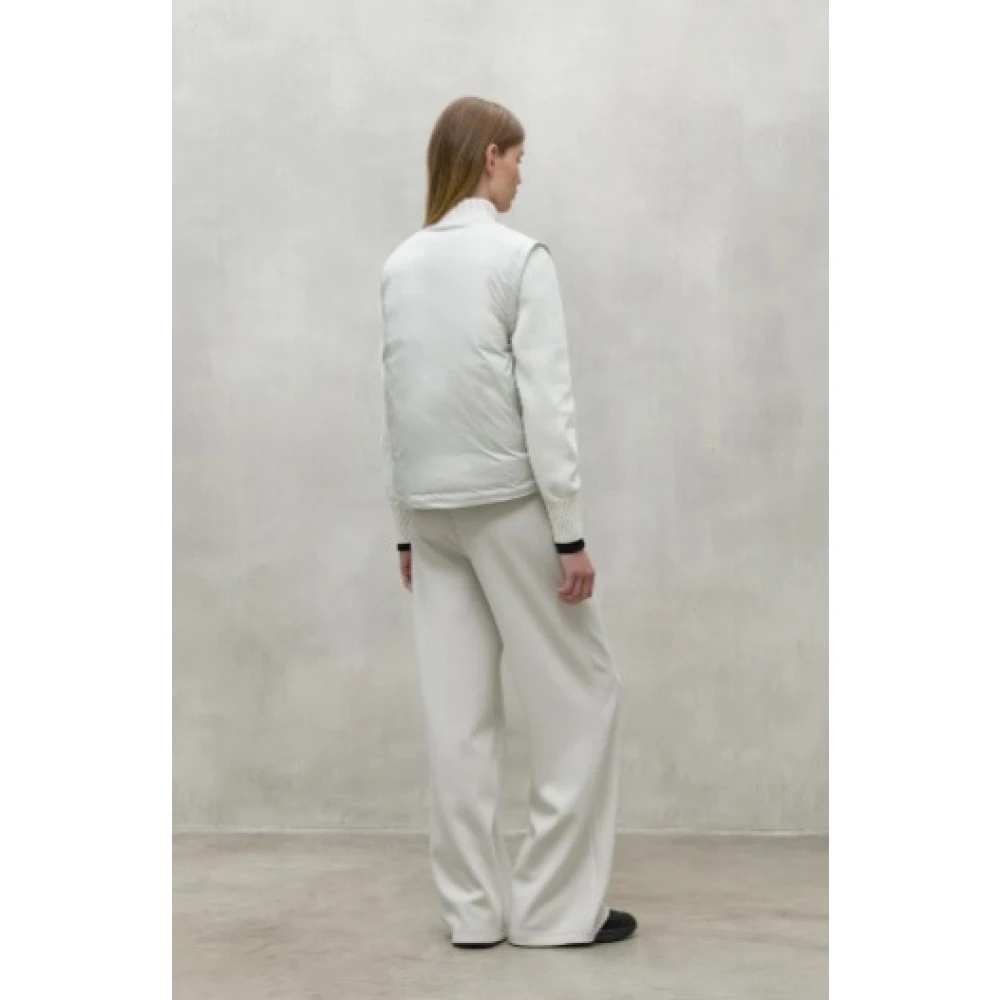 Ecoalf Pecan Polyester Jas White Dames