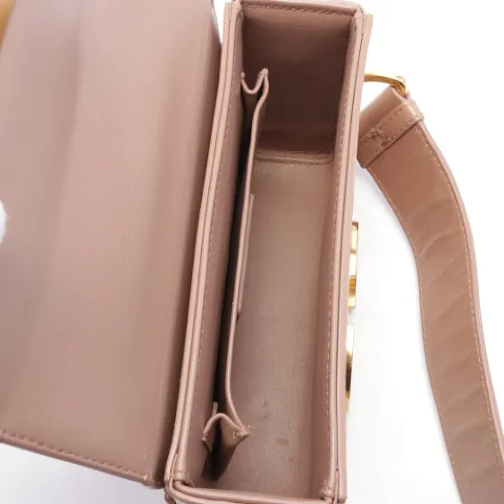 Dior Vintage Pre-owned Leather dior-bags Pink Dames