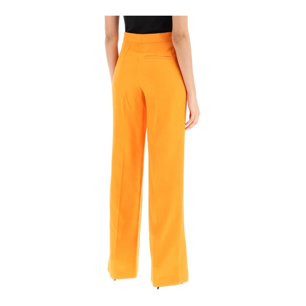 Stella Mccartney Wide Trousers Orange Dames