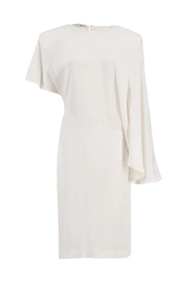 Elegant Asymmetrisk Midi Klänning