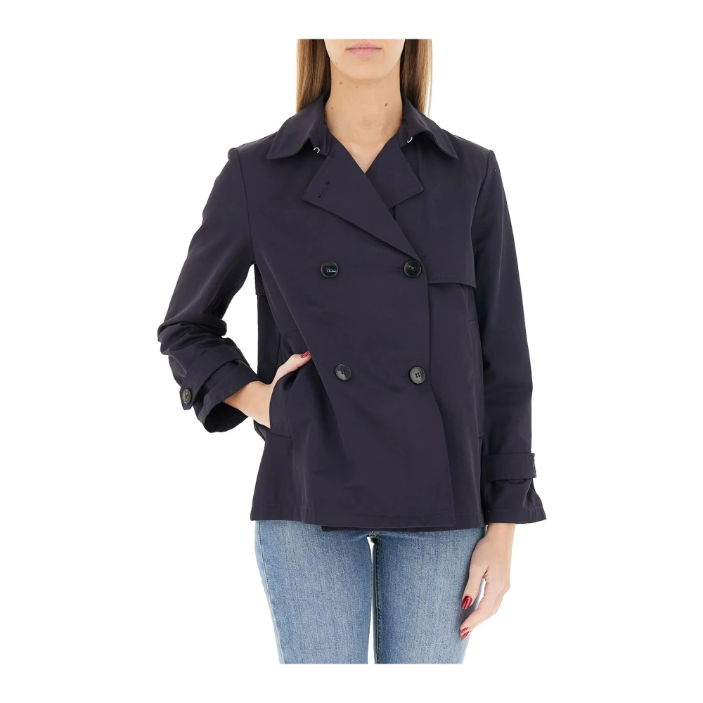 Emme Di Marella Women's Blue Emmpelota Trench - Double-Breasted Coats - L - Coats