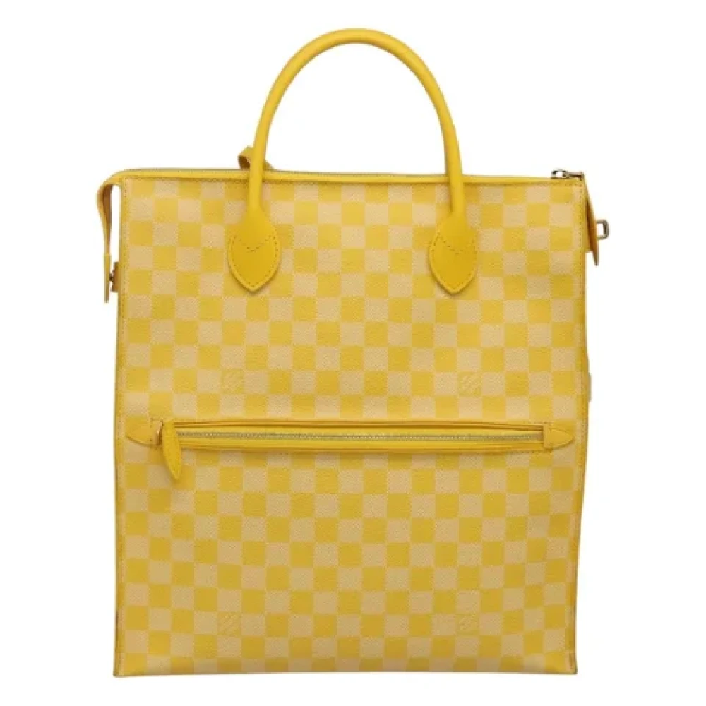 Louis Vuitton Vintage Pre-owned Canvas louis-vuitton-bags Yellow Dames