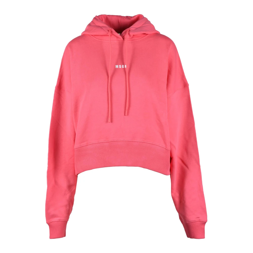 Msgm Katoenen Sweatshirt Pink Dames