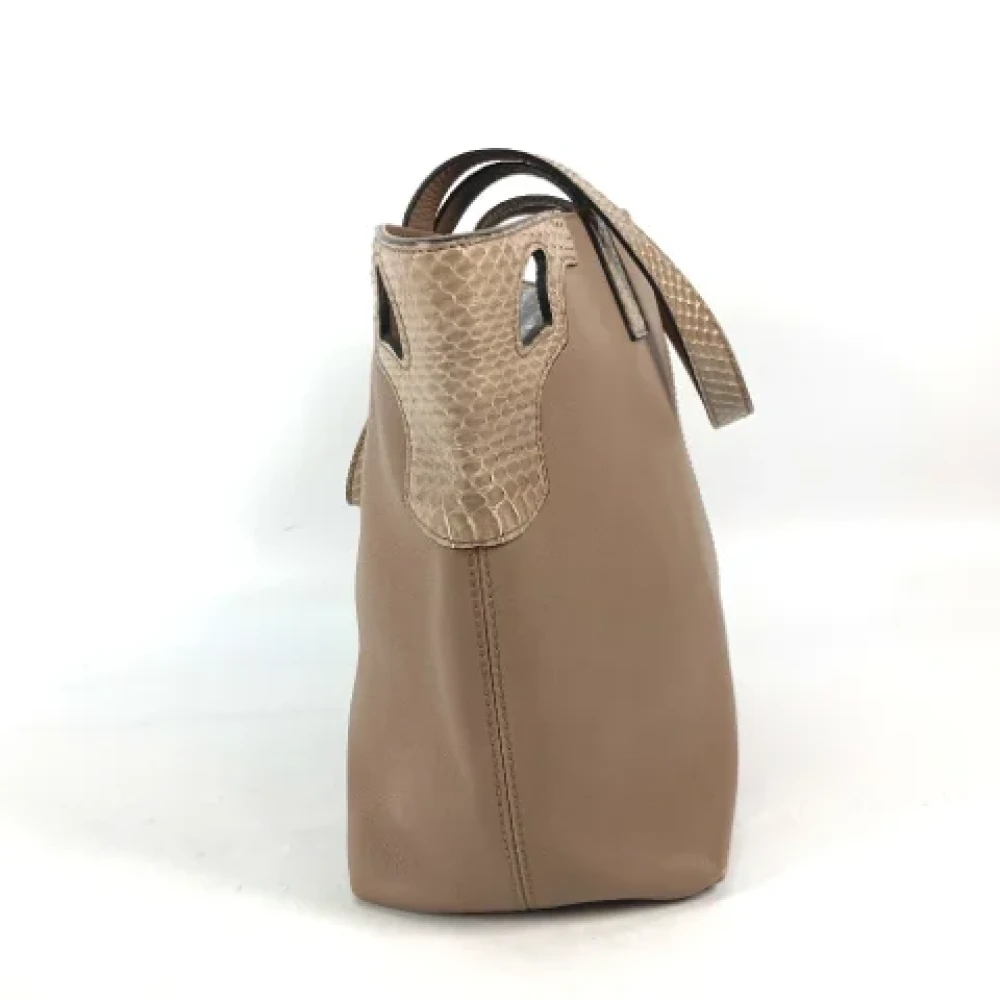 Cartier Vintage Pre-owned Leather shoulder-bags Beige Dames
