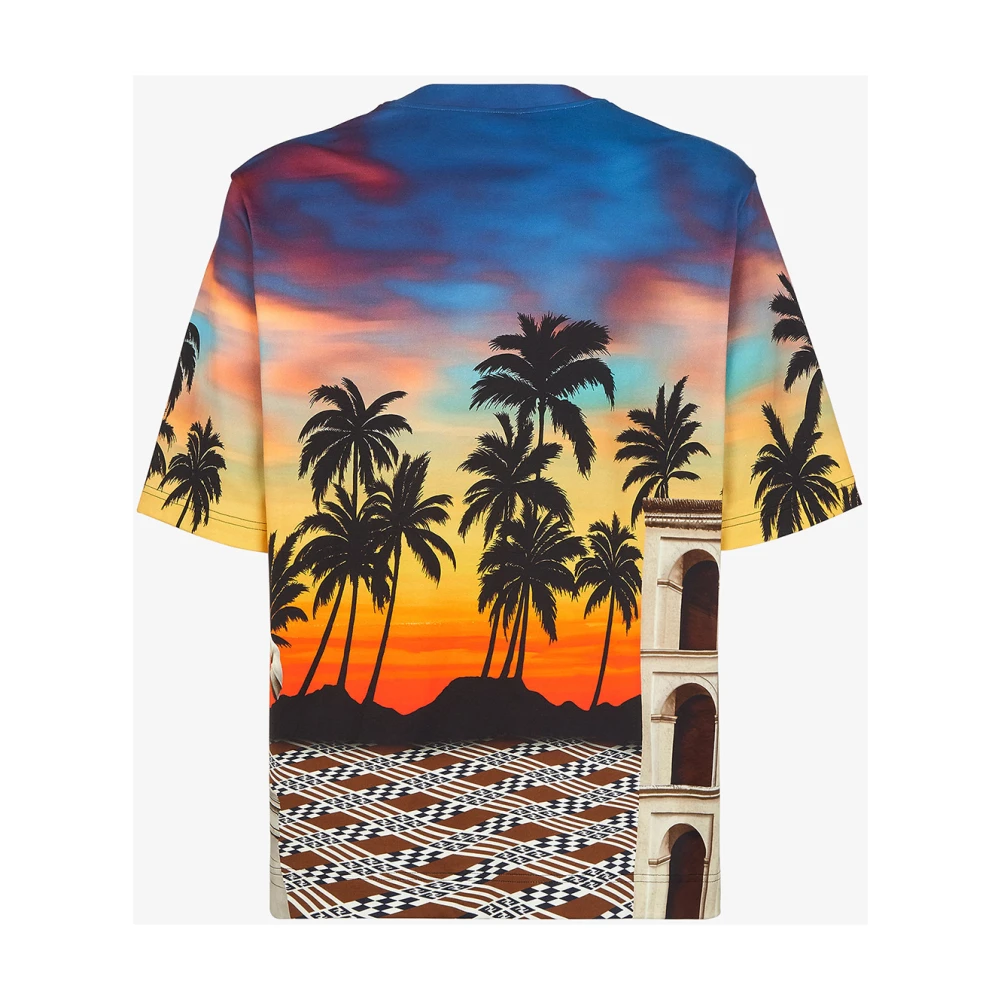 Fendi Zomer in Roma T-shirt Multicolor Heren