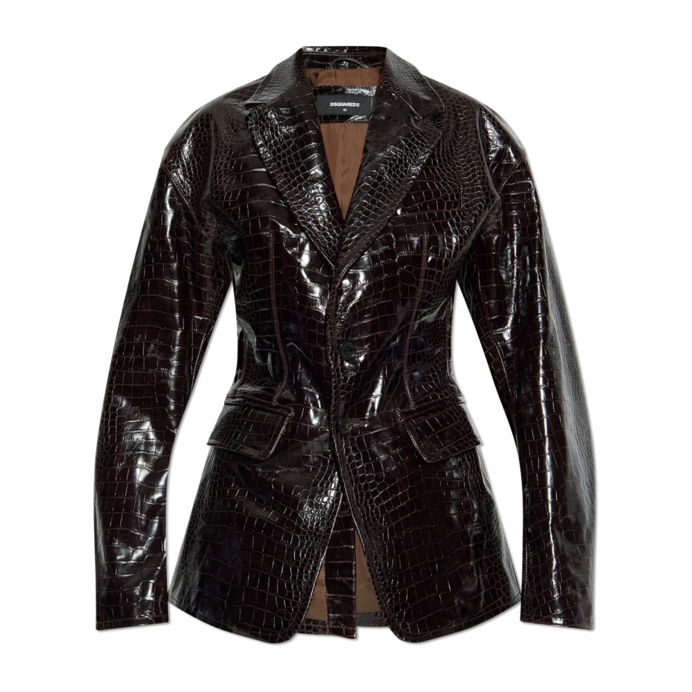 Jackets > Leather Jackets - - Dsquared2 - Modalova