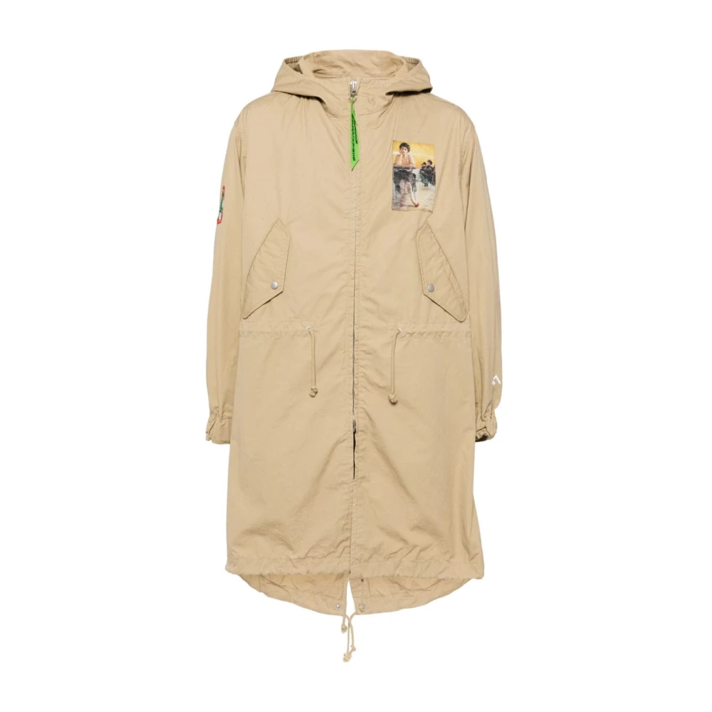 Undercover Beige Katoenen Parka Jas Beige Dames