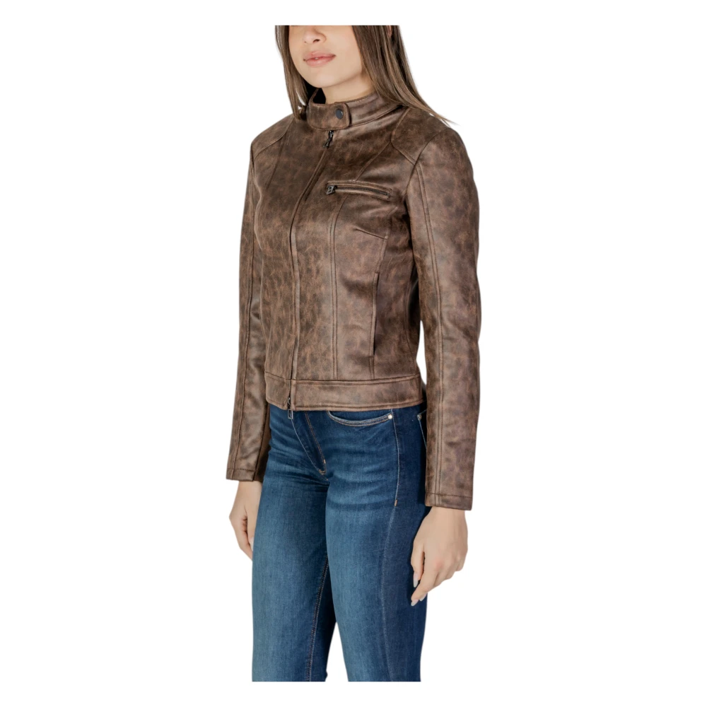 Desigual Lente Zomer Dames Jassen Collectie Brown Dames