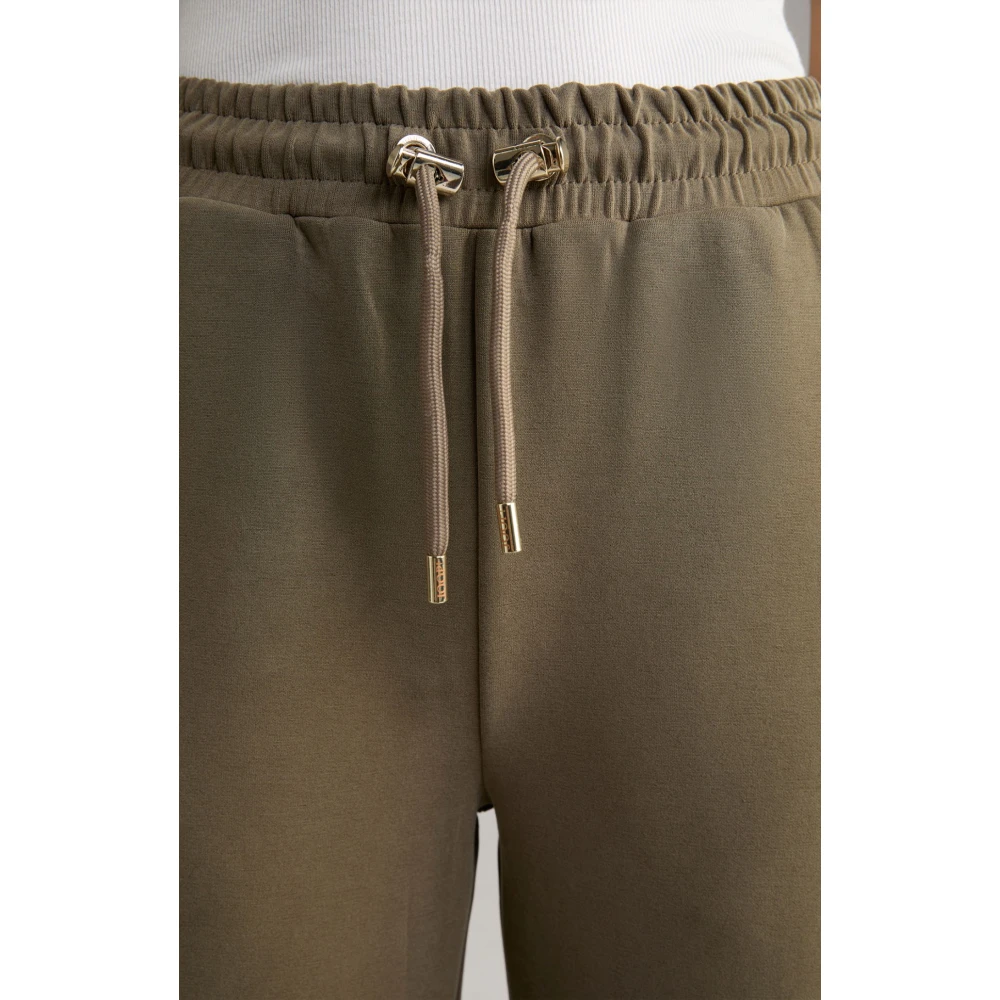 Joop! Sportieve Stijl Olijfgroene Leggings met Trekkoord Taille Green Dames