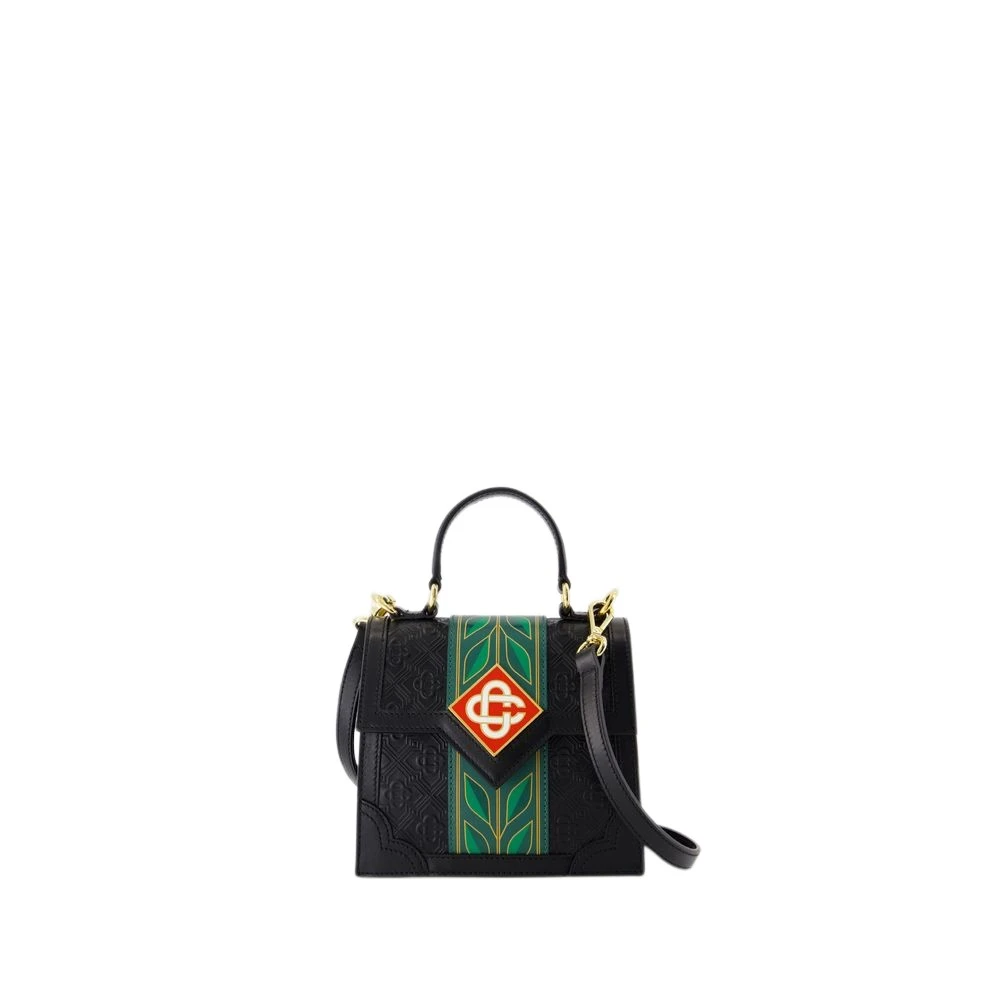 Casablanca Zwarte Leren Mini Portemonnee Black Dames