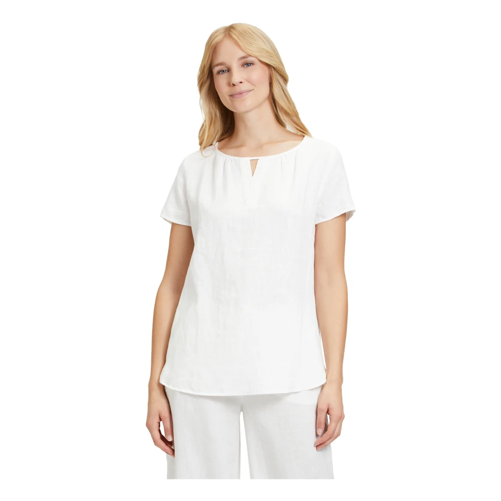 Betty Barclay Elegante Blouse met Ruches White Dames