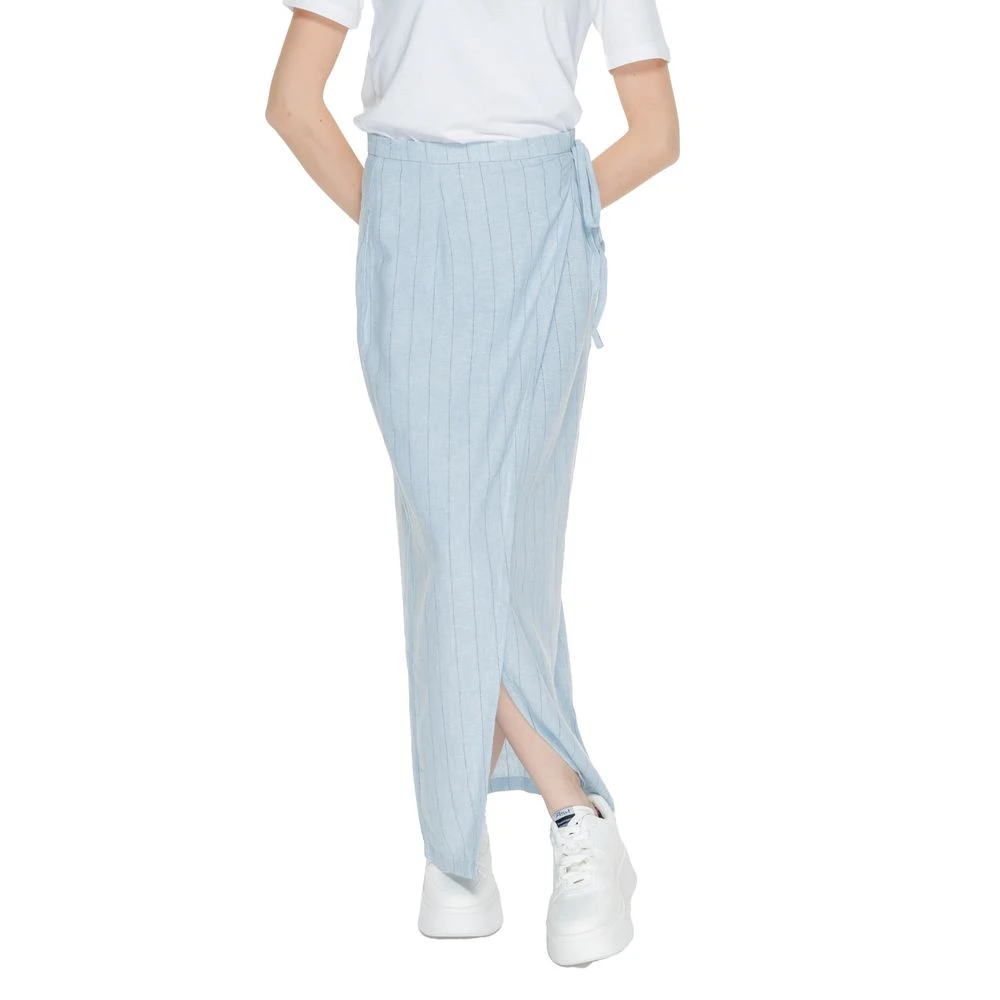 Vero Moda Women's Blue Maxi Skirts, M, Vmmindy High Waist Long Skirt