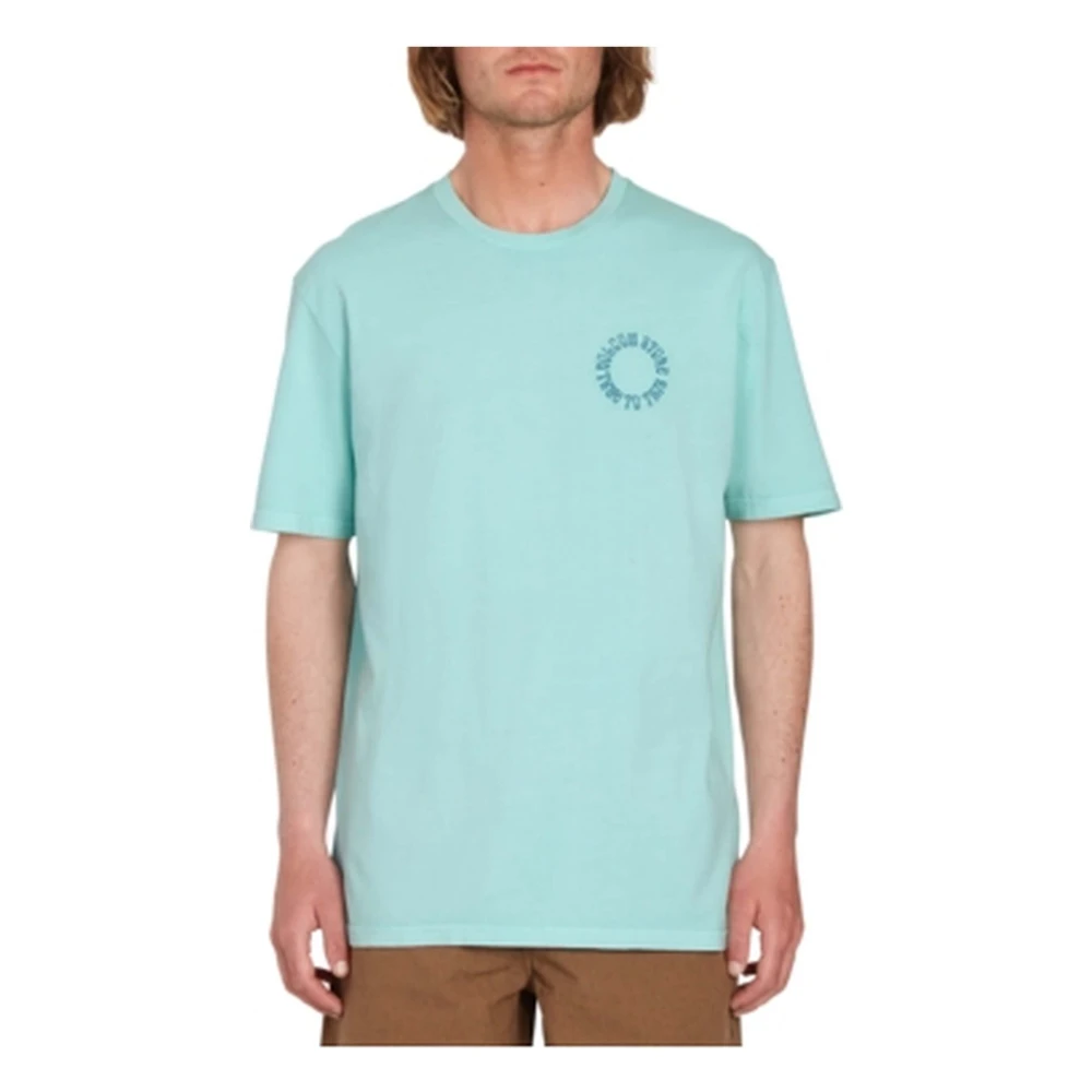 Volcom Cirkel Geborduurd Sst T-shirt Blue Heren