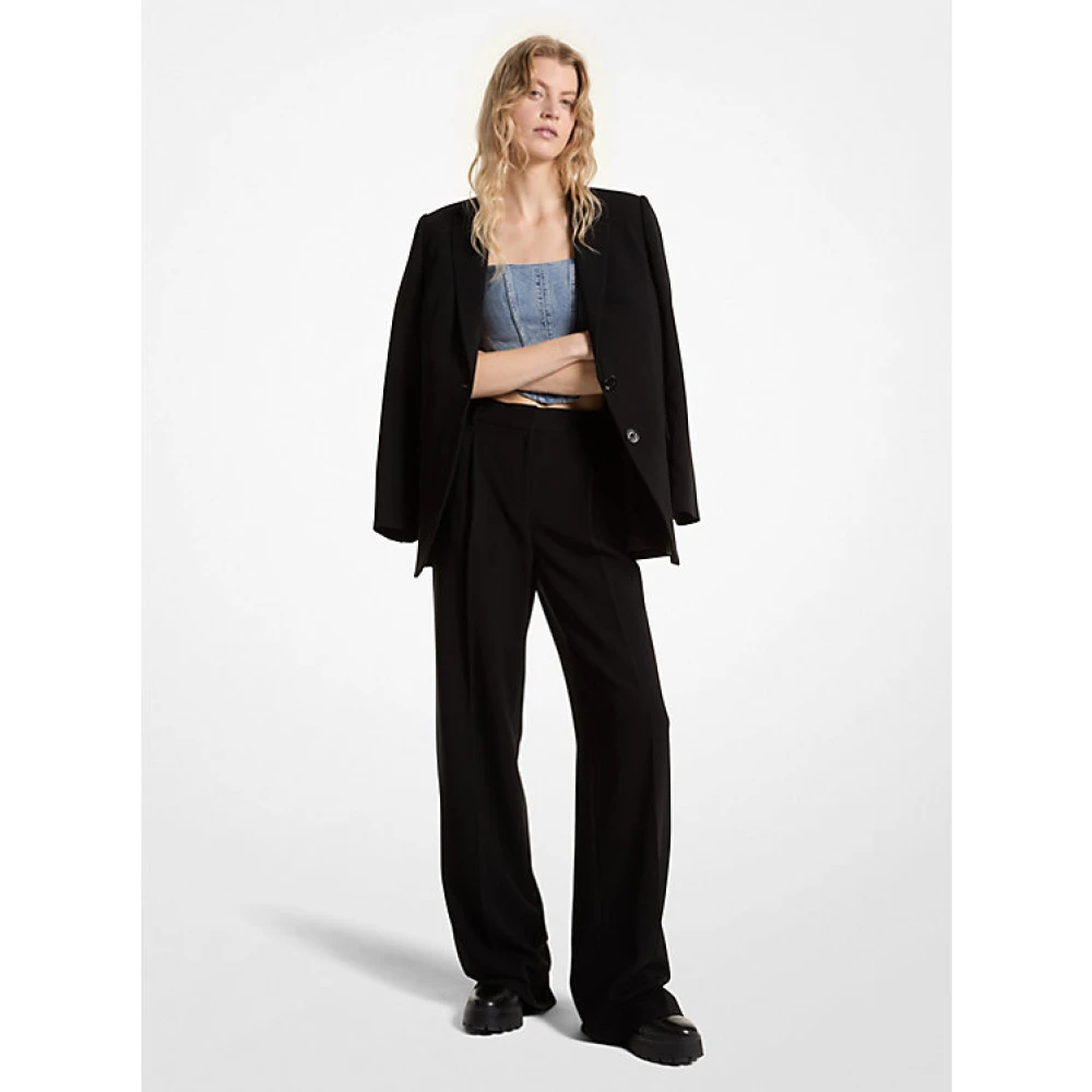 Michael Kors Zwarte Broek Stijlvol Black Dames