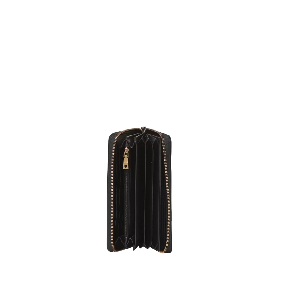 Moschino Zwarte Damesportemonnee Stijlvol en Verfijnd Black Dames