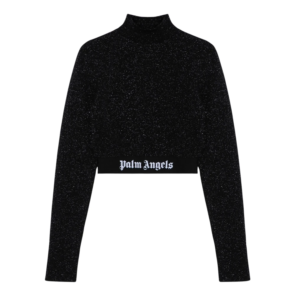 Palm Angels Trui Turtleneck Black Dames
