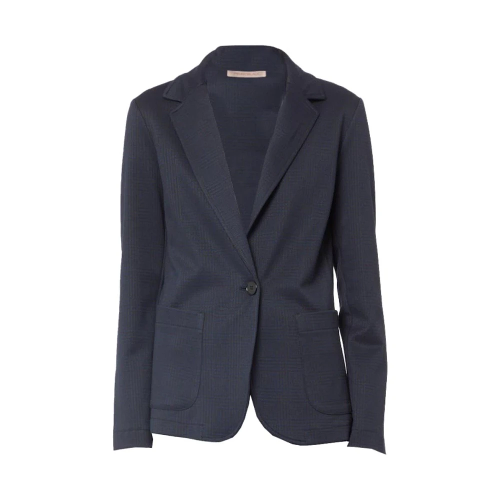 Pennyblack Prince of Wales Jacquard Blazer Blue Dames