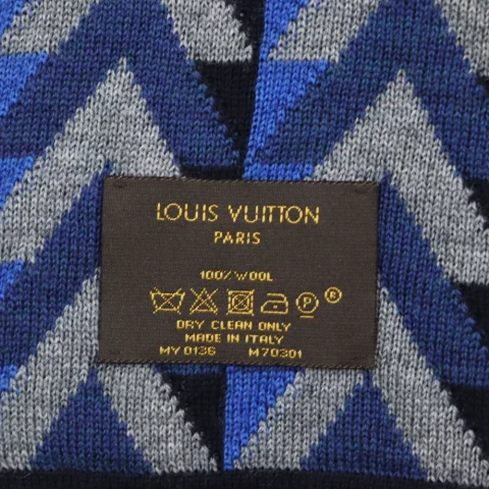 Louis Vuitton Vintage Pre-owned Fabric scarves Gray Heren