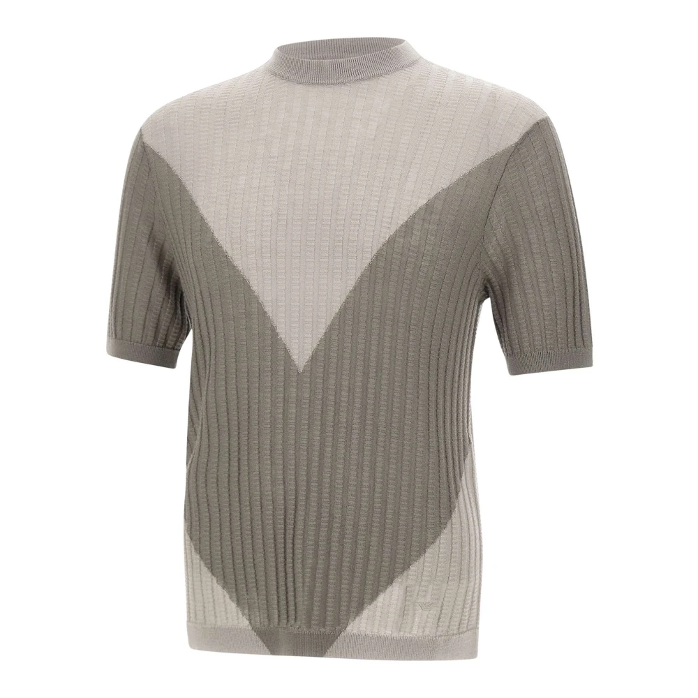 Emporio Armani Grå Crew-Neck Tröja