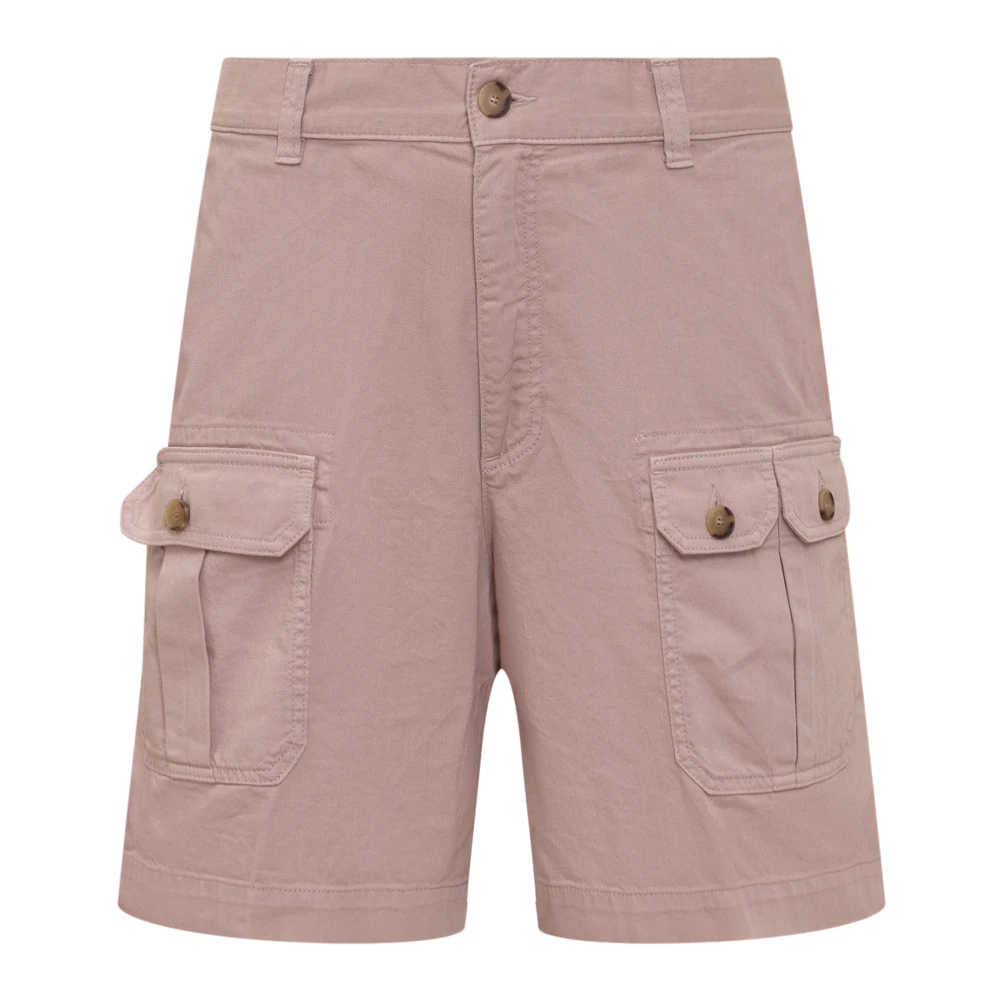 Seafarer Bermuda Shorts met Zakken en Sluiting Pink Heren