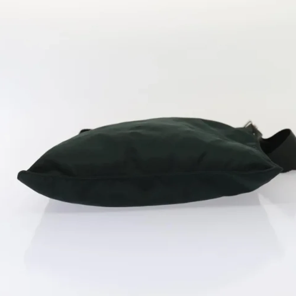 Prada Vintage Pre-owned Nylon prada-bags Green Dames