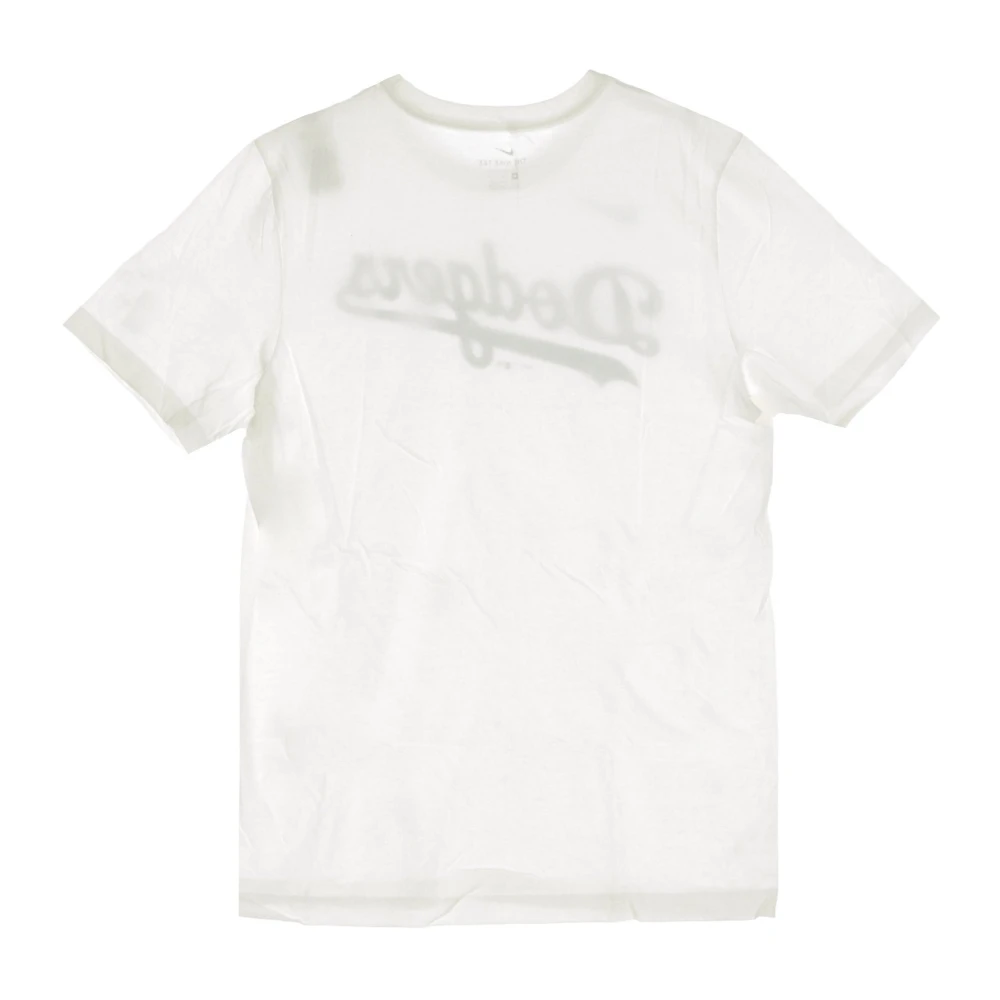 Nike Dodgers Baseball Team Logo T-shirt White Heren