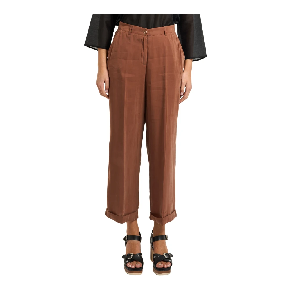Gaudi Femme Marron - Pantalon Palazzo - Pantalons - Brun - Taille: 38 Fr